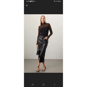 Marina Moscone Women’s Large Mock Neck Sweater. ($260). B34